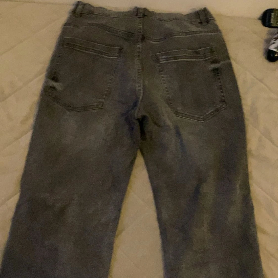 Grå jeansbyxor från Lindex, strl 170 - 1