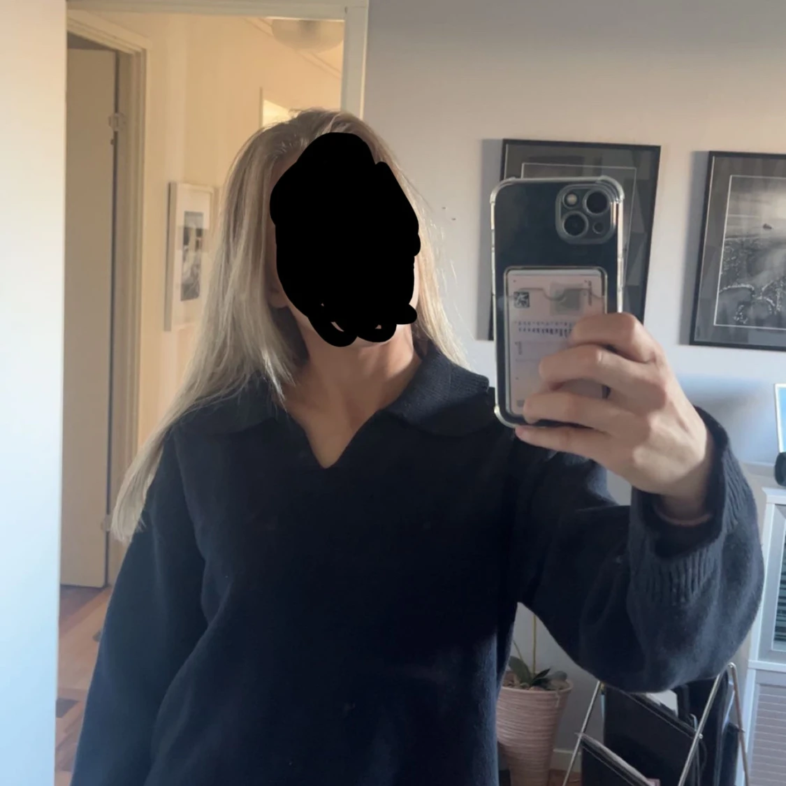 Polo stickad tröja - 1