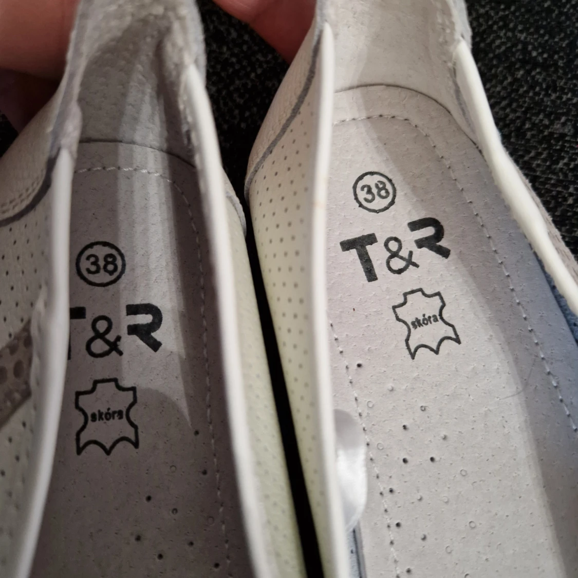 Nya damskor, ballerinaskor, skinn, läder storlek 38 - 3