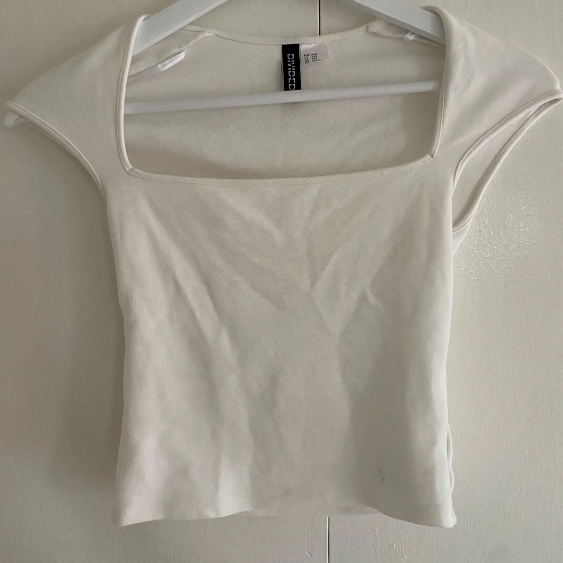 Vit croppad topp Hm - 1