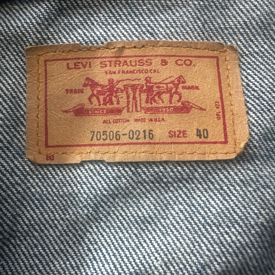 Levi's klassisk jeansjacka blå - 4