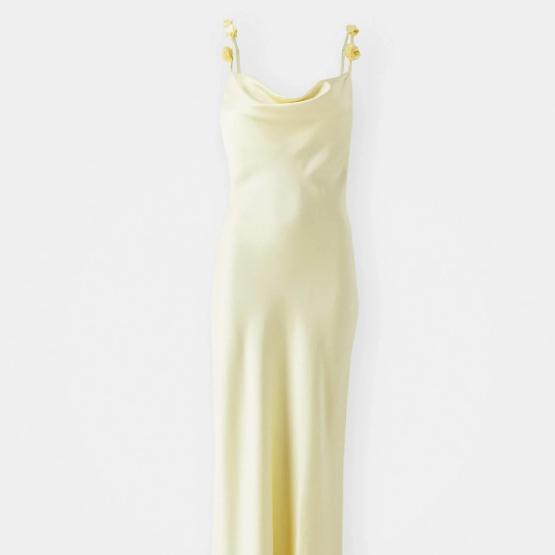 Ljusgul långklänning från Gina Tricot