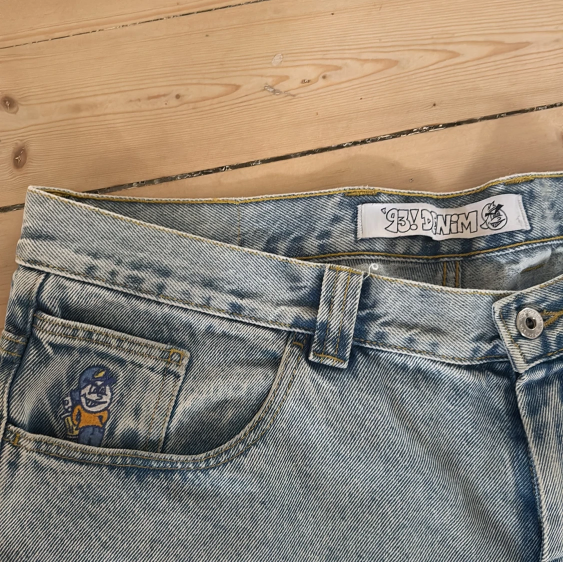 Ljusblå 93! Baggy jeans  - 4