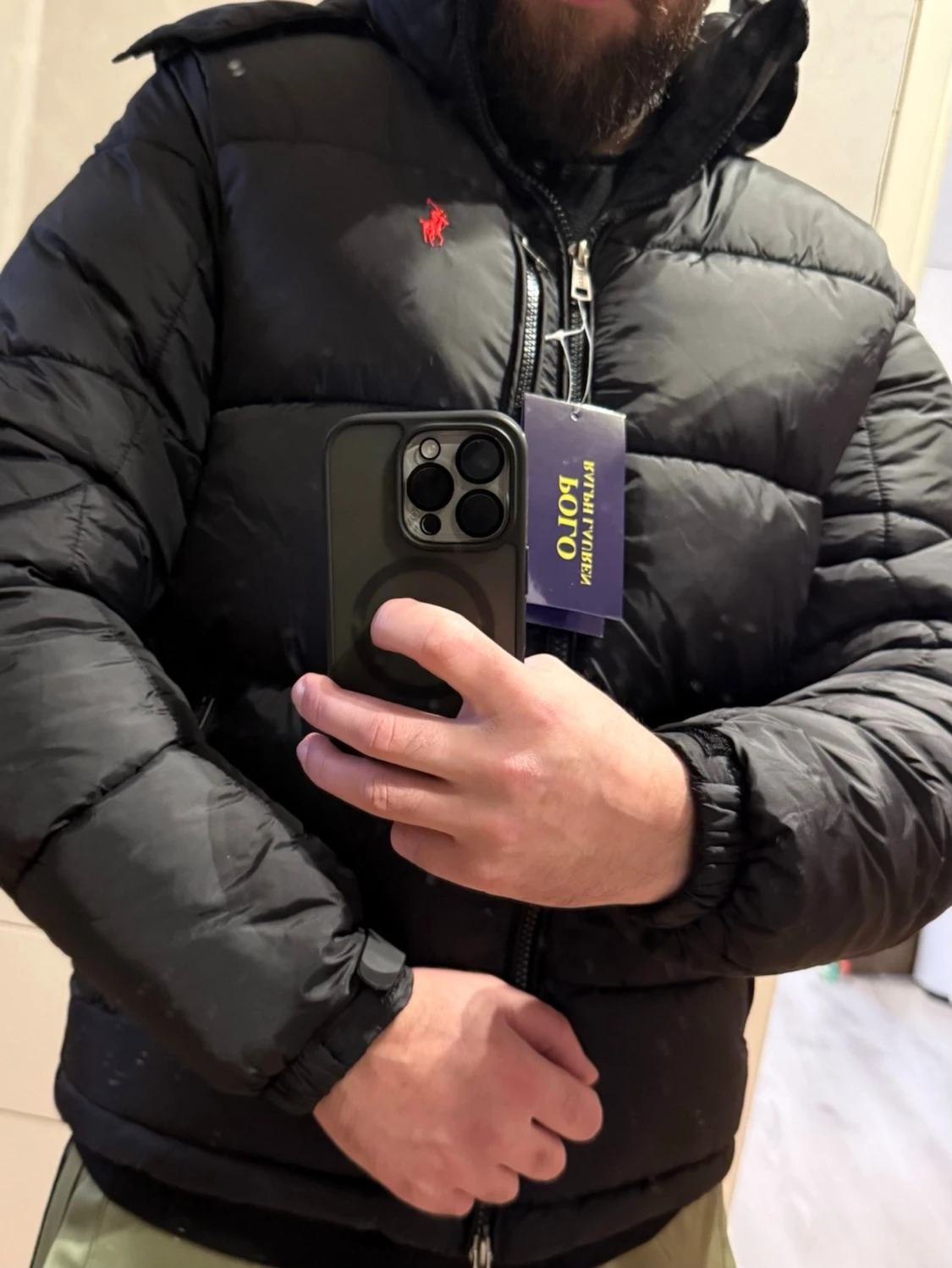 Svart pufferjacka från Polo Ralph Lauren