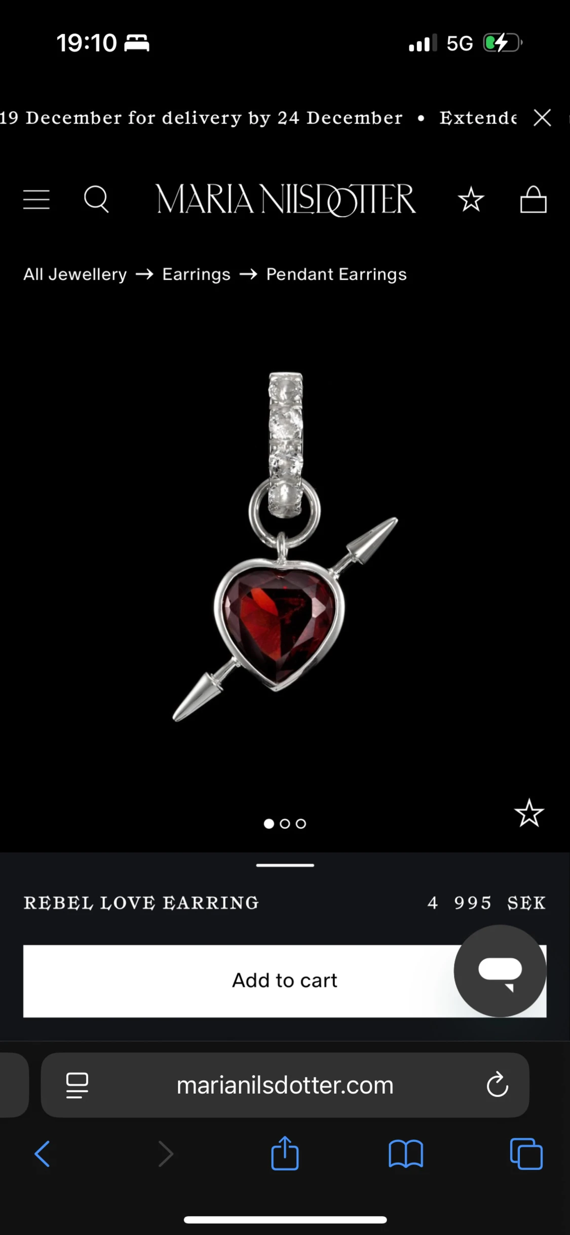 Maria Nilsdotter örhängen