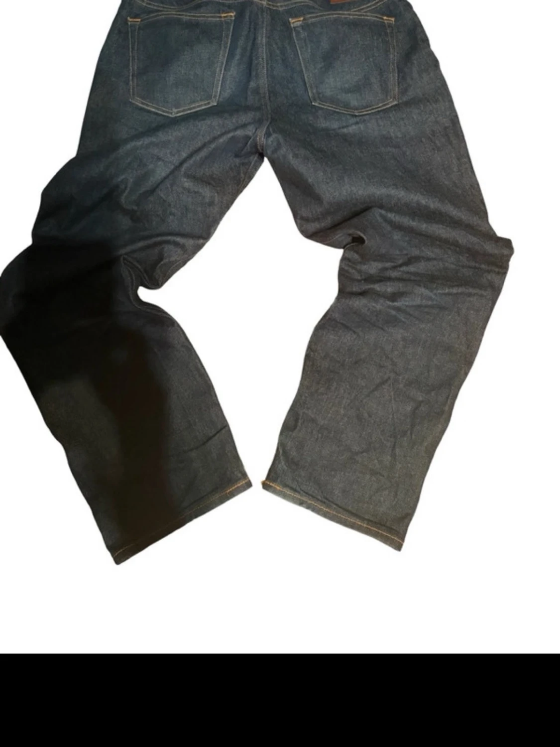 mörkblå jeans straight fit - 1