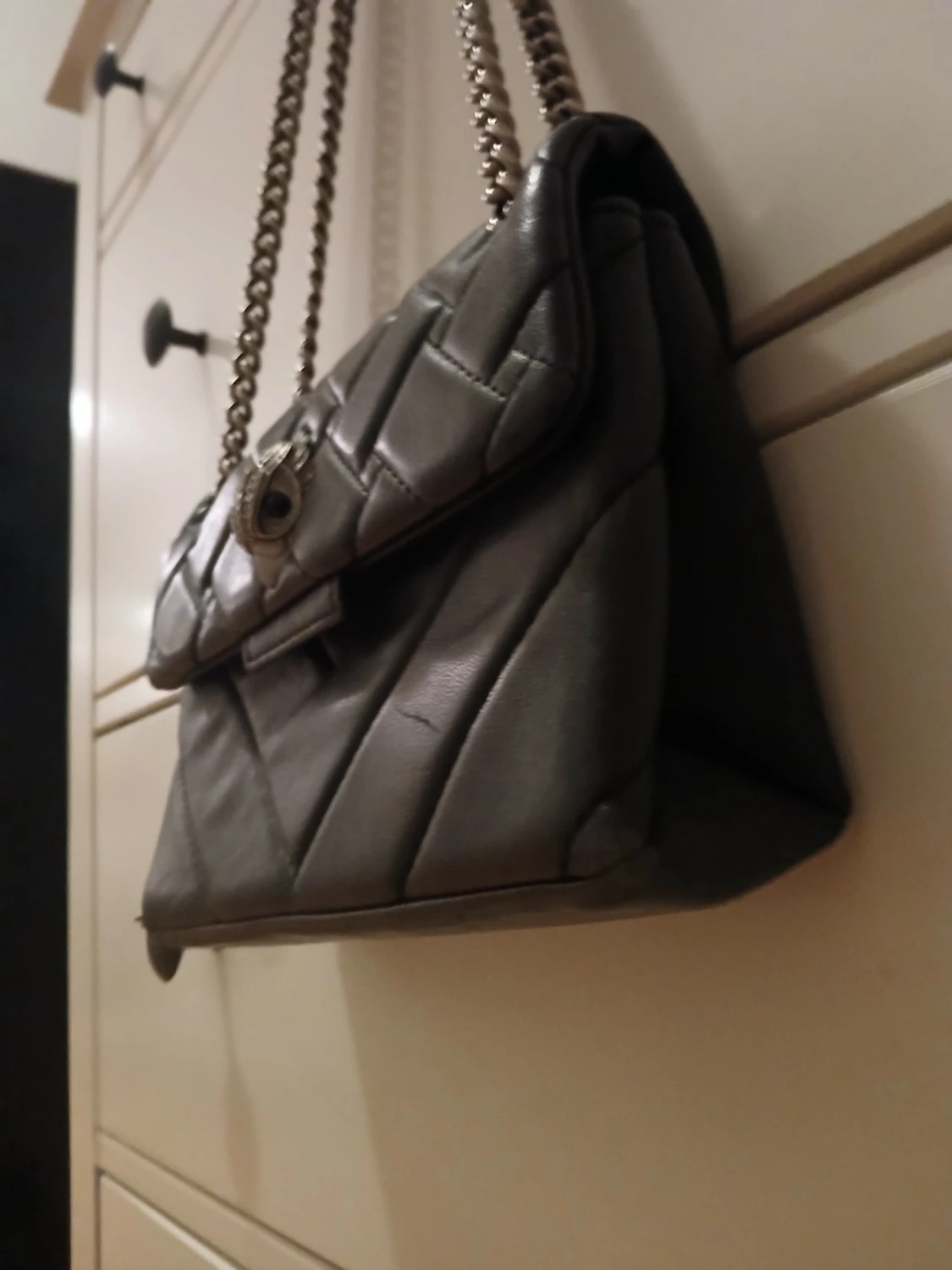 Svart quiltad axelväska Kurt Geiger - 1