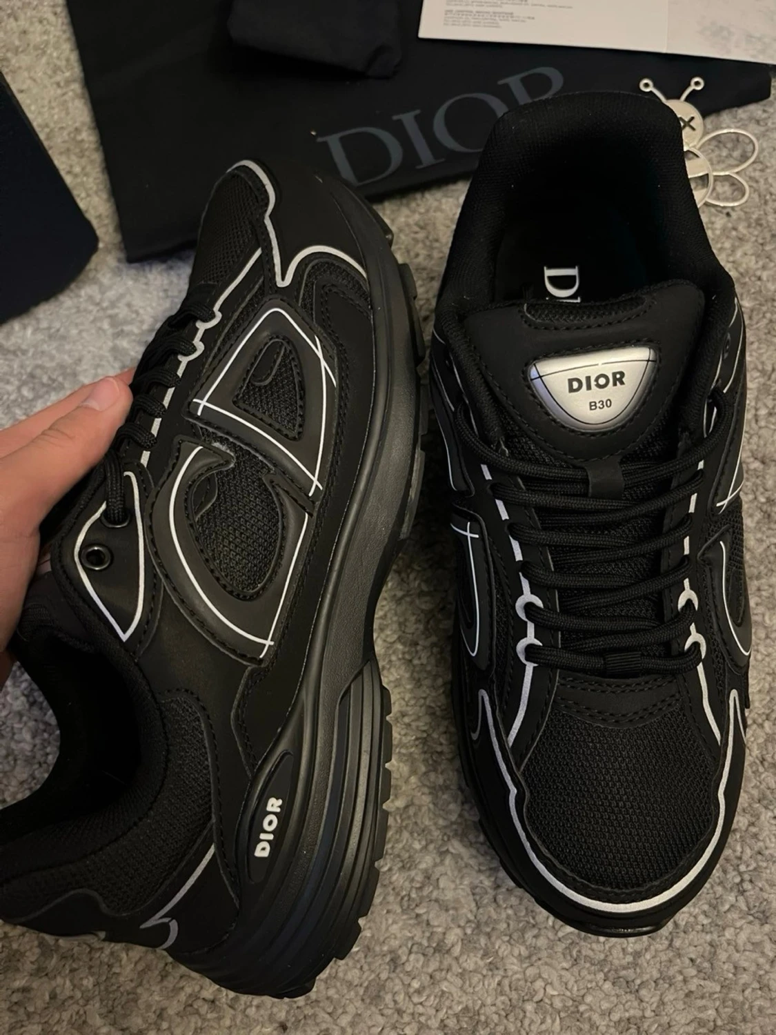 Svarta Dior B30 sneakers - 1