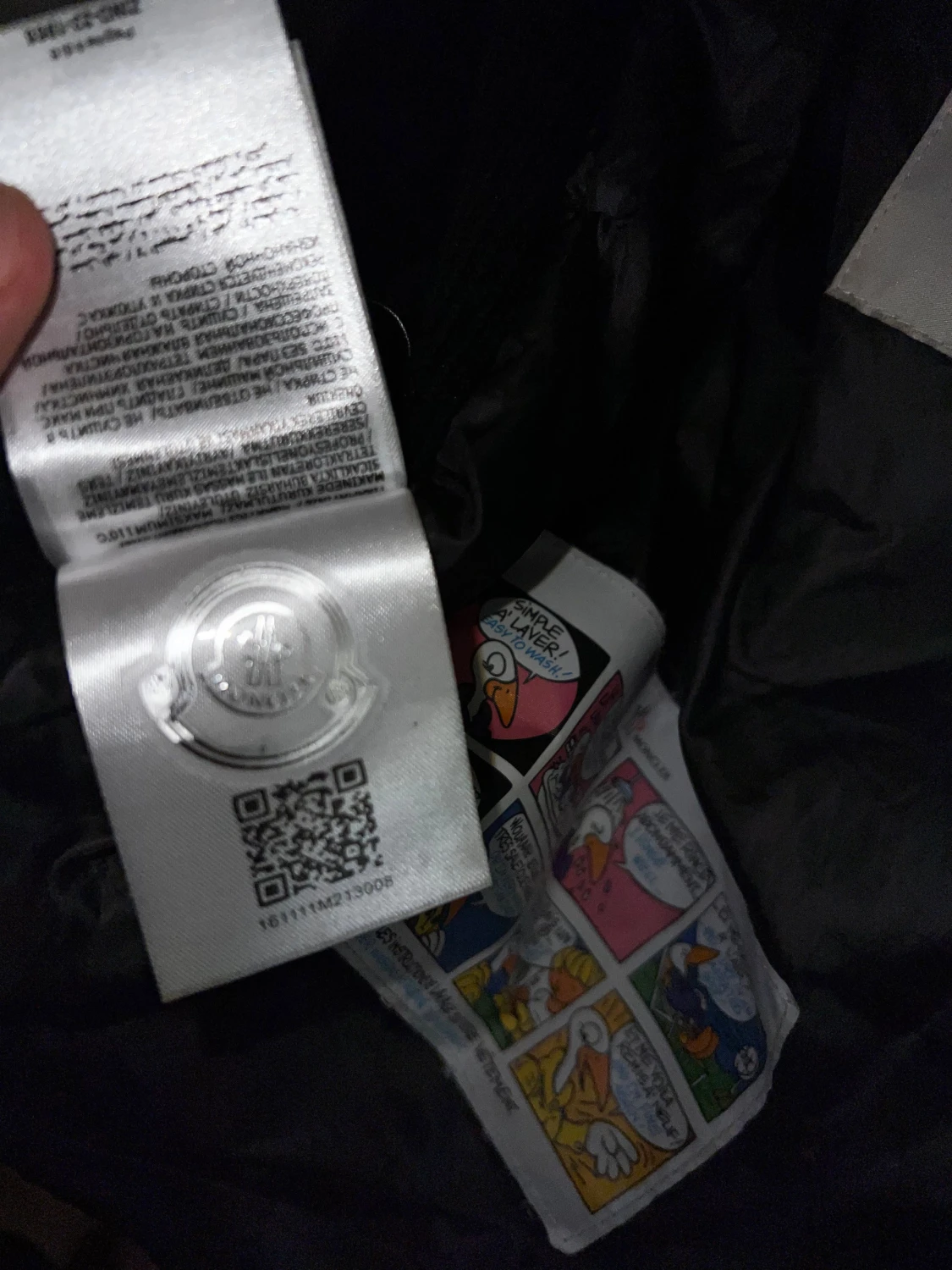 Svart Moncler pufferjacka med dragkedja - 3