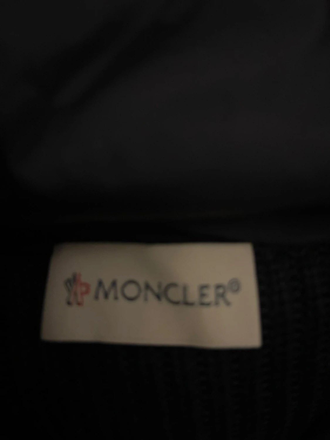 Svart Moncler pufferjacka med huva - 5