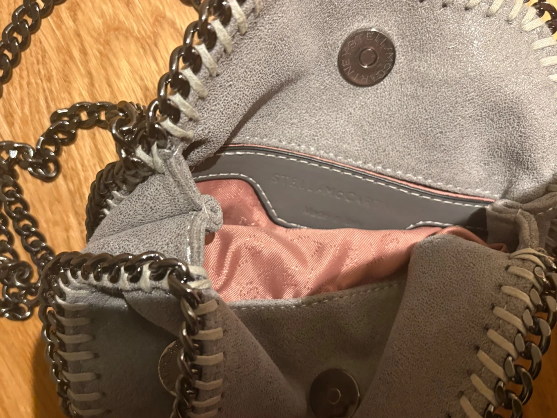 Grå axelväska Stella McCartney Tiny - 1