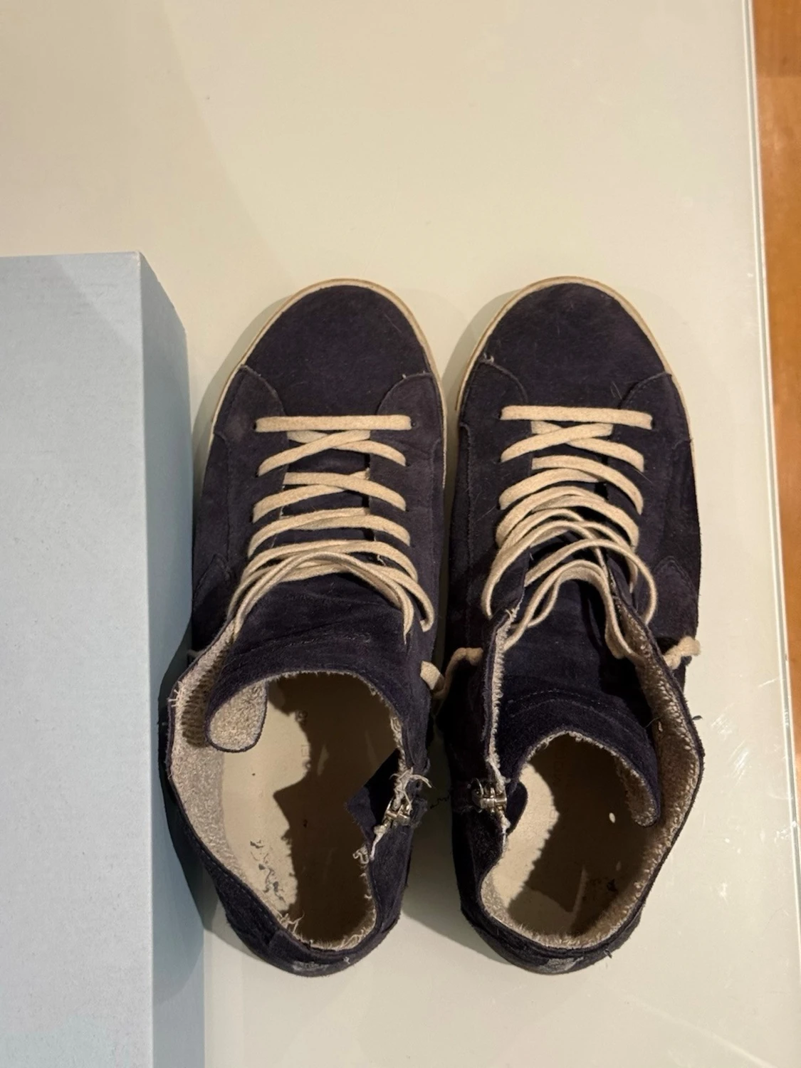 Philippe Model blå mocka high-top sneakers - 3