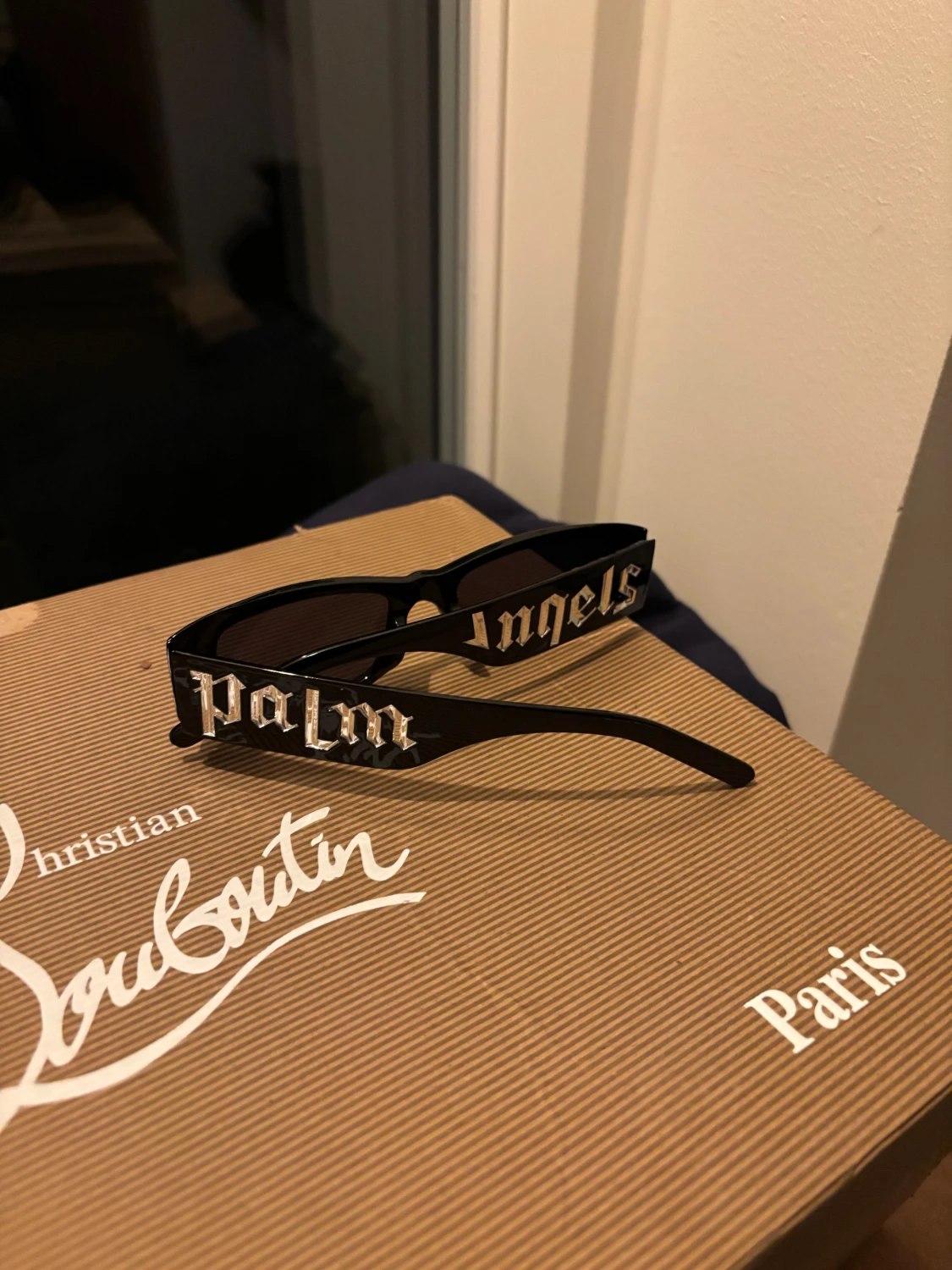 Palm Angels svarta solglasögon