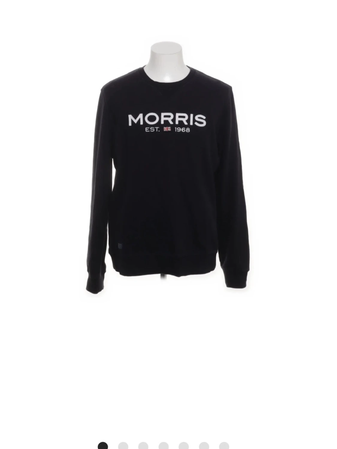 Svart sweatshirt från Morris, storlek L