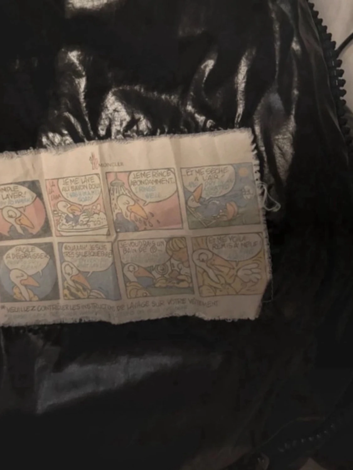 Svart Moncler pufferjacka med huva - 4