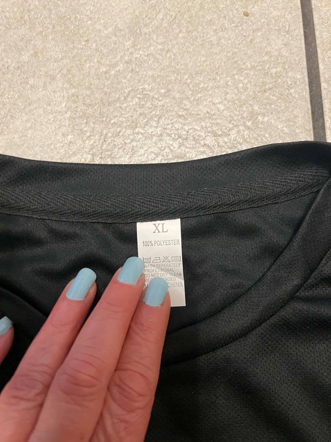 Svart t-shirt med stor logga, XL - 2