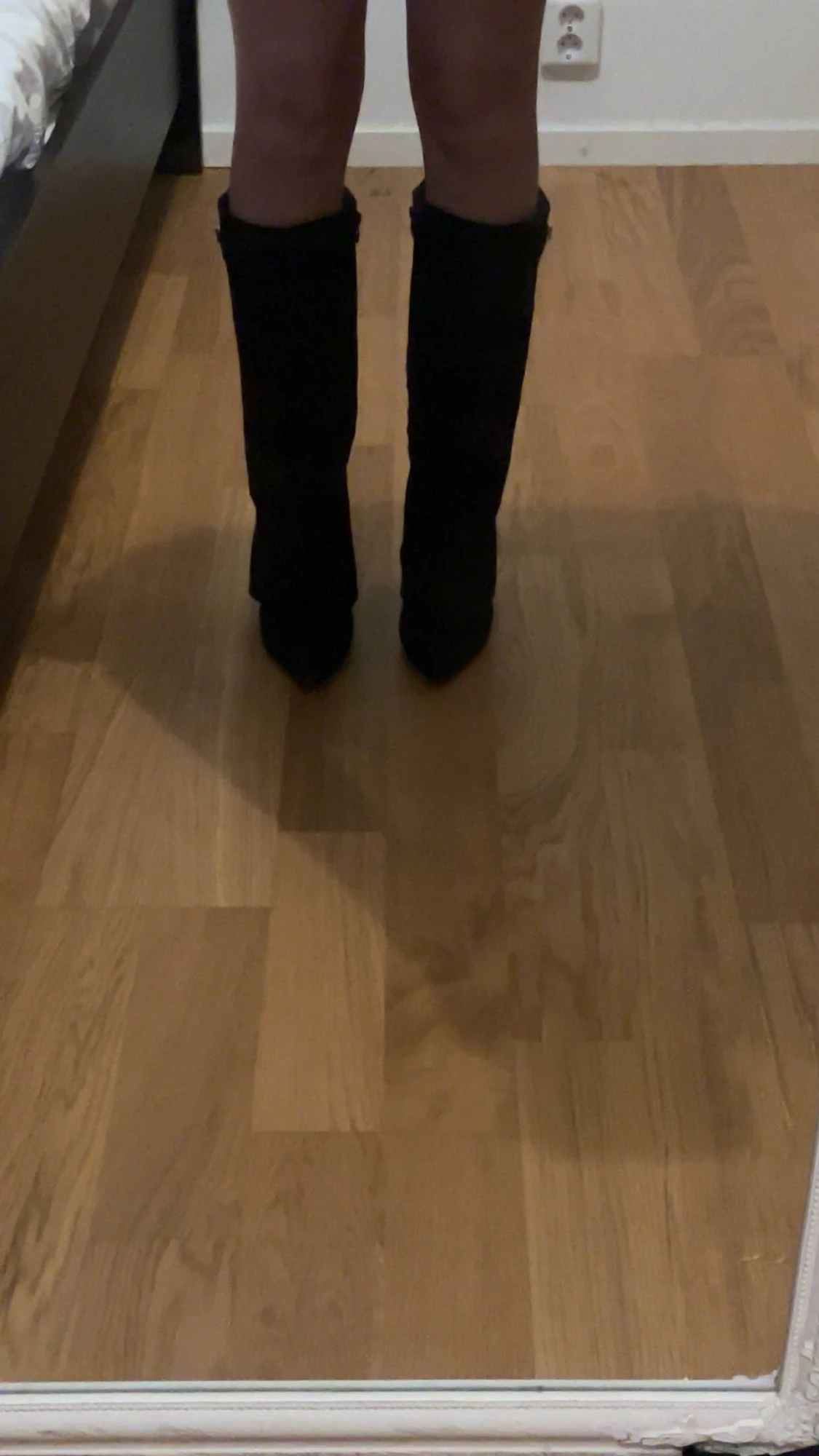 Svarta mockastövlar med klack - 3