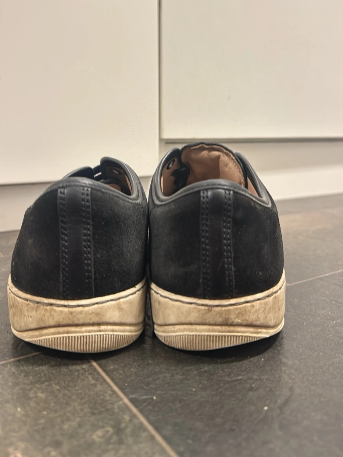Svarta sneakers från Lanvin med lackad tå - 3