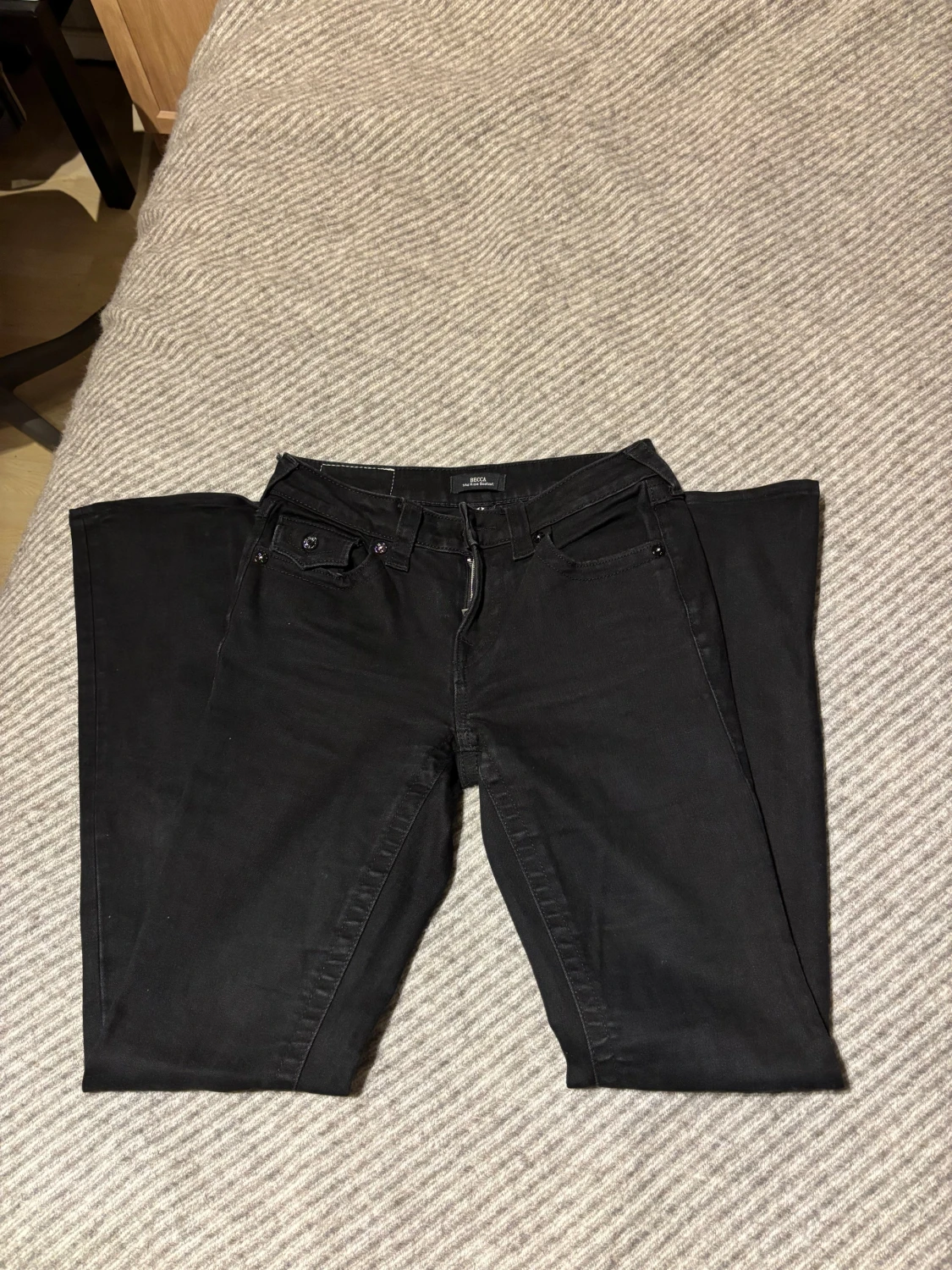 Svarta True Religion bootcut jeans - 1