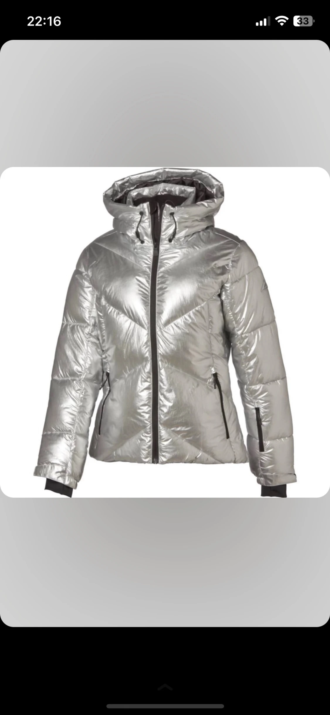 Silvrig pufferjacka från McKinley