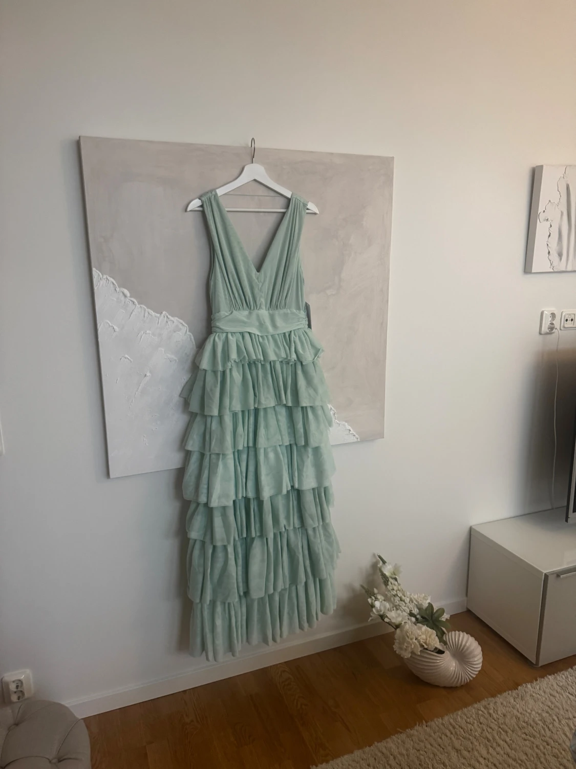 Tulle drill gown turkos - 1