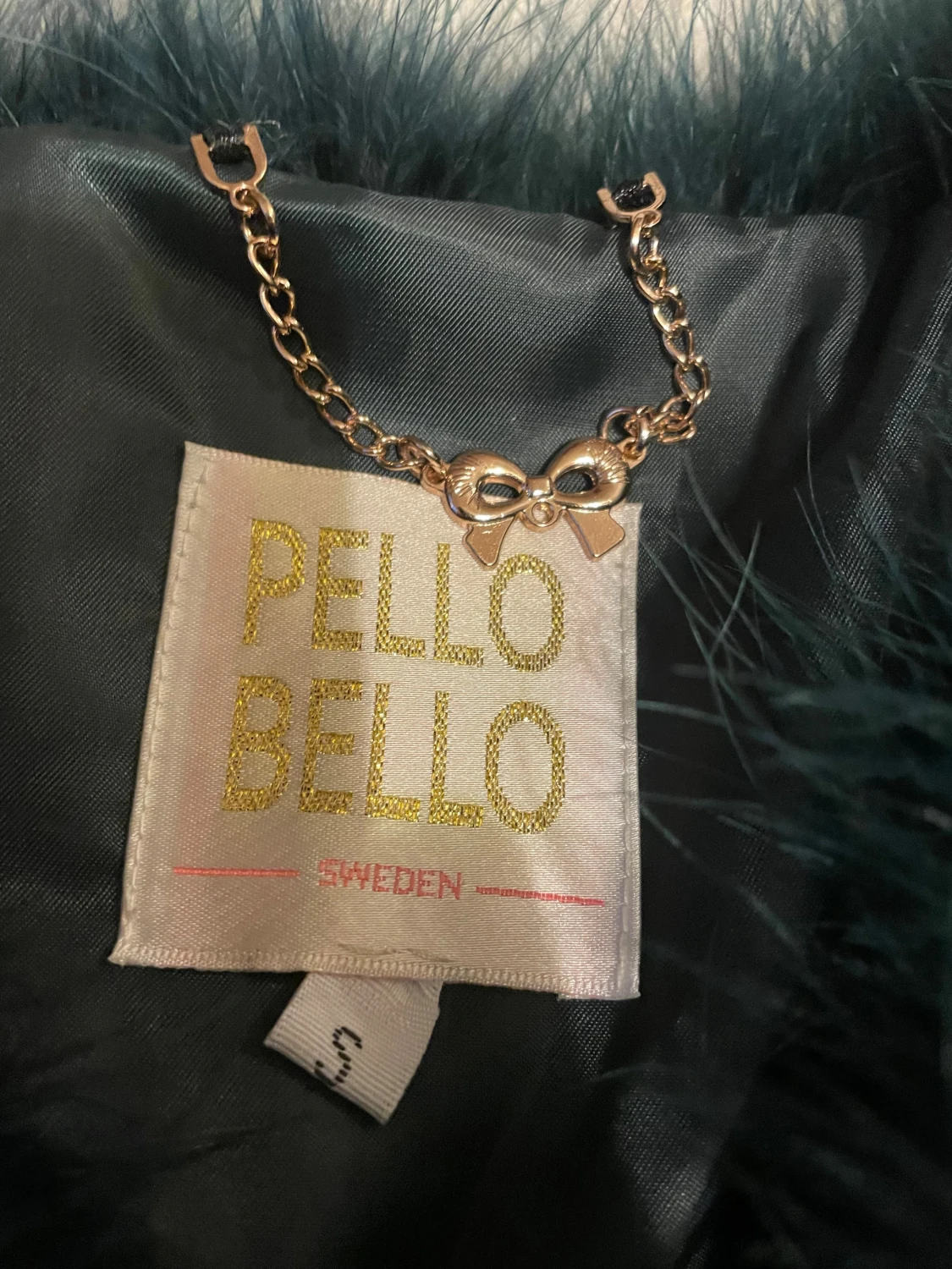 Mörkgrön pälsjacka från Pello Bello - 1