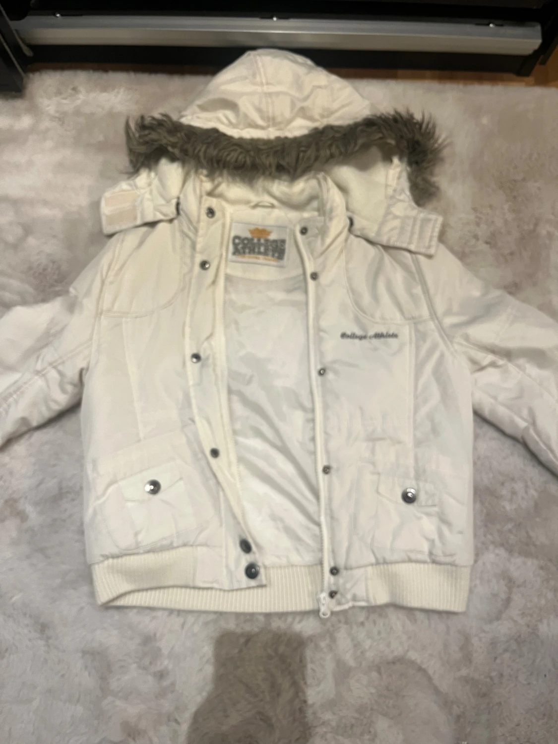 Vit pufferjacka College Athlete - 2