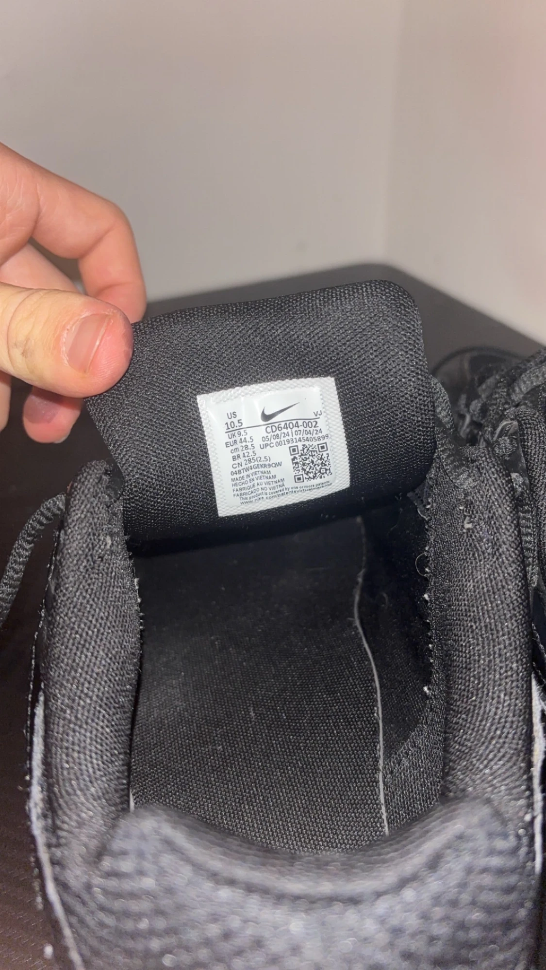 Nike svart sneakers mesh och skinn - 5