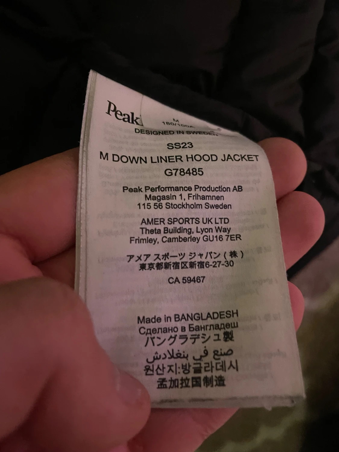 Svart dunjacka Peak Performance - 3