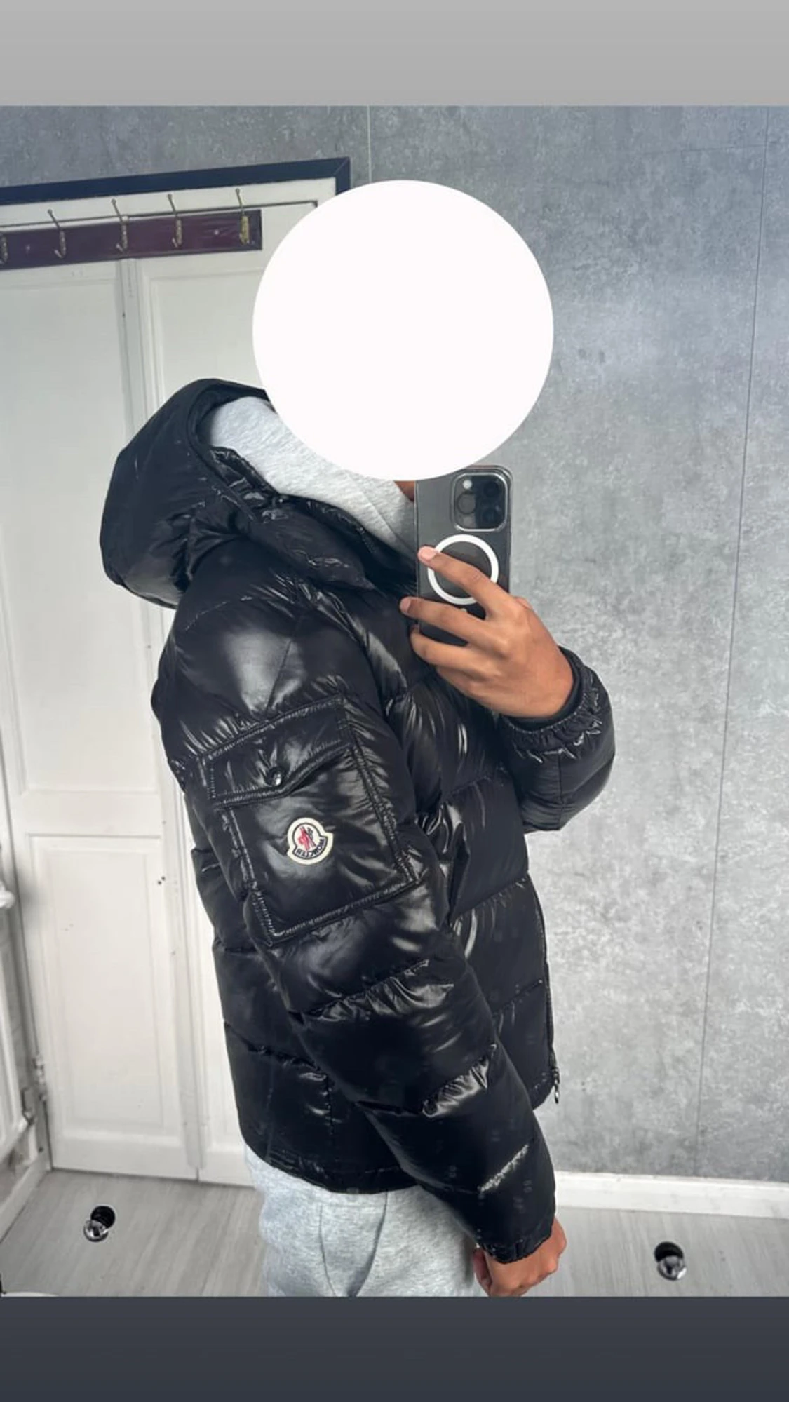 Svarta Moncler maya jackor i M och L - 1