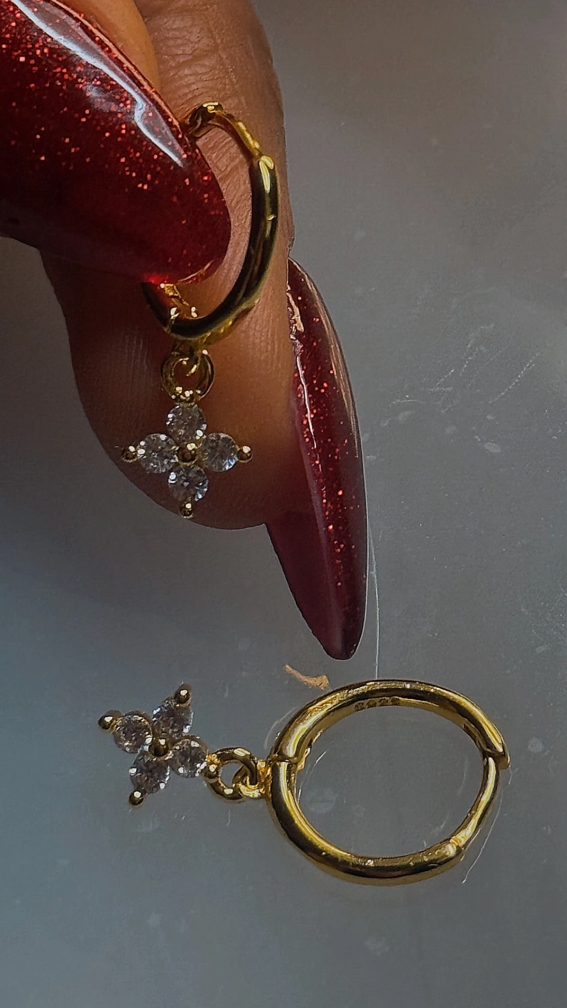 Guld örhängen hoops 18k - 2