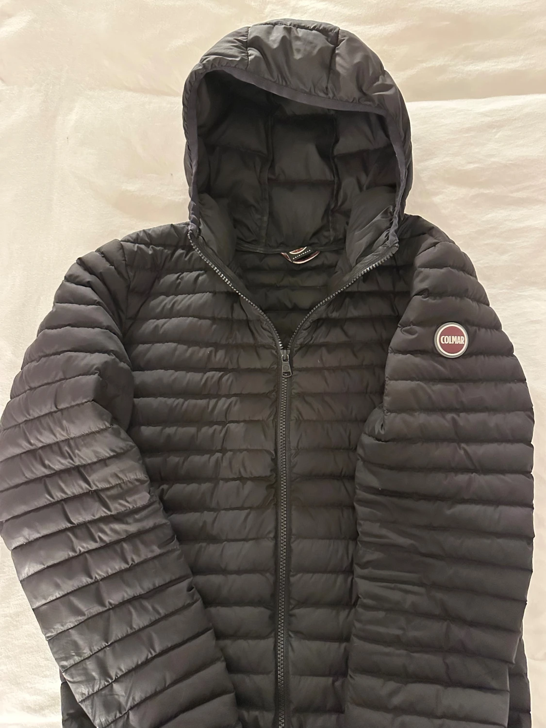 Svart Colmar pufferjacka med huva