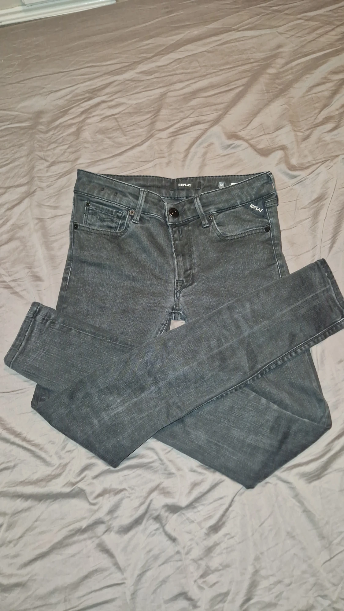 Replay svarta jeans slim fit