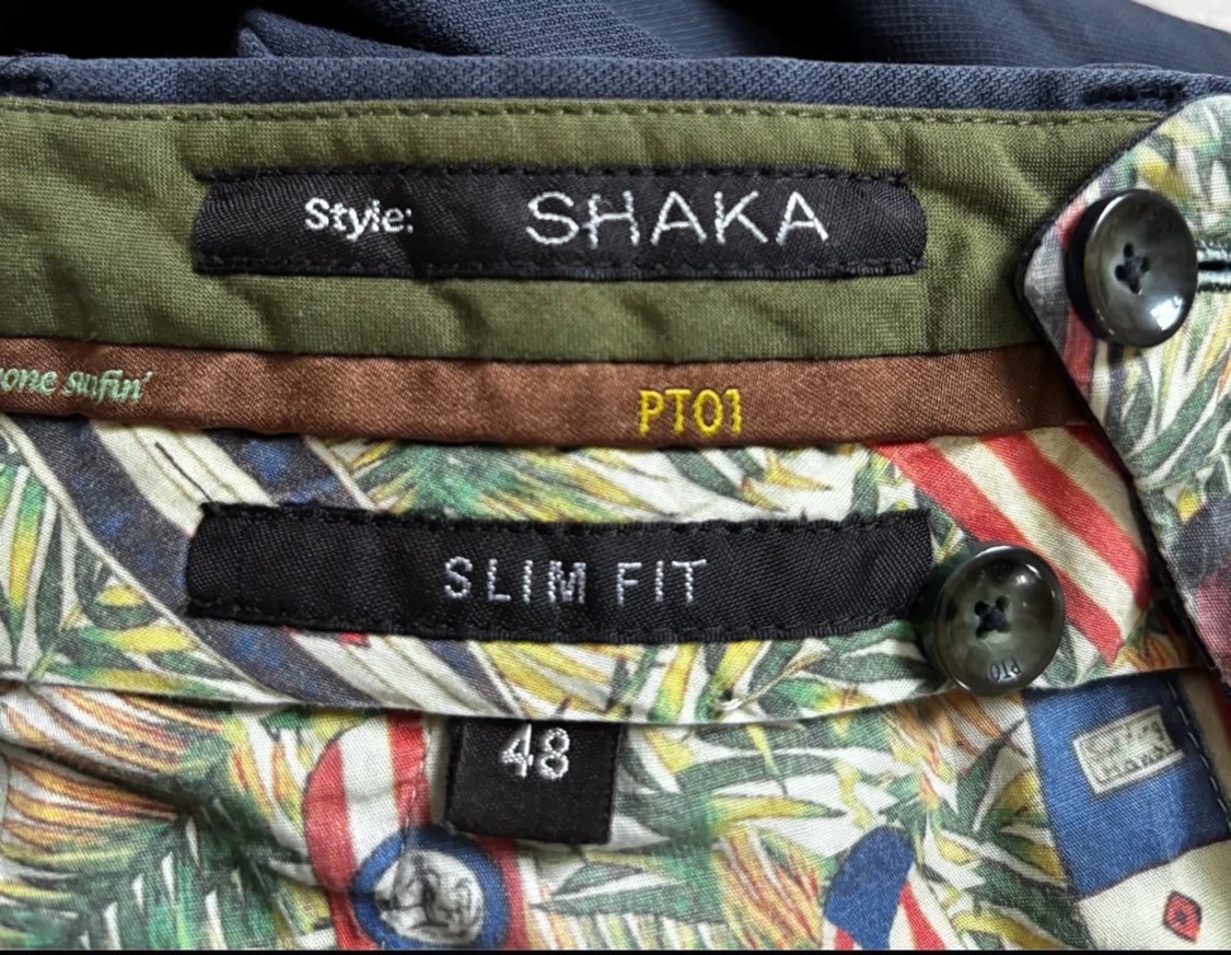 Mörkblå chinos från PT01 x Rose & Born - 2