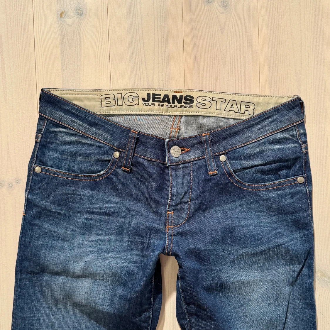 Lågmidjade bootcut jeans - 5