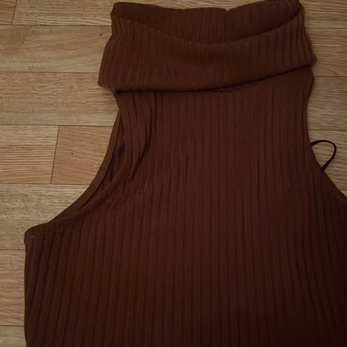 Brun ribbad polotopp från River Island - 1