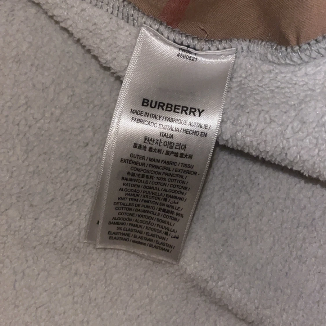 Grå Burberry hoodie med dragkedja - 3