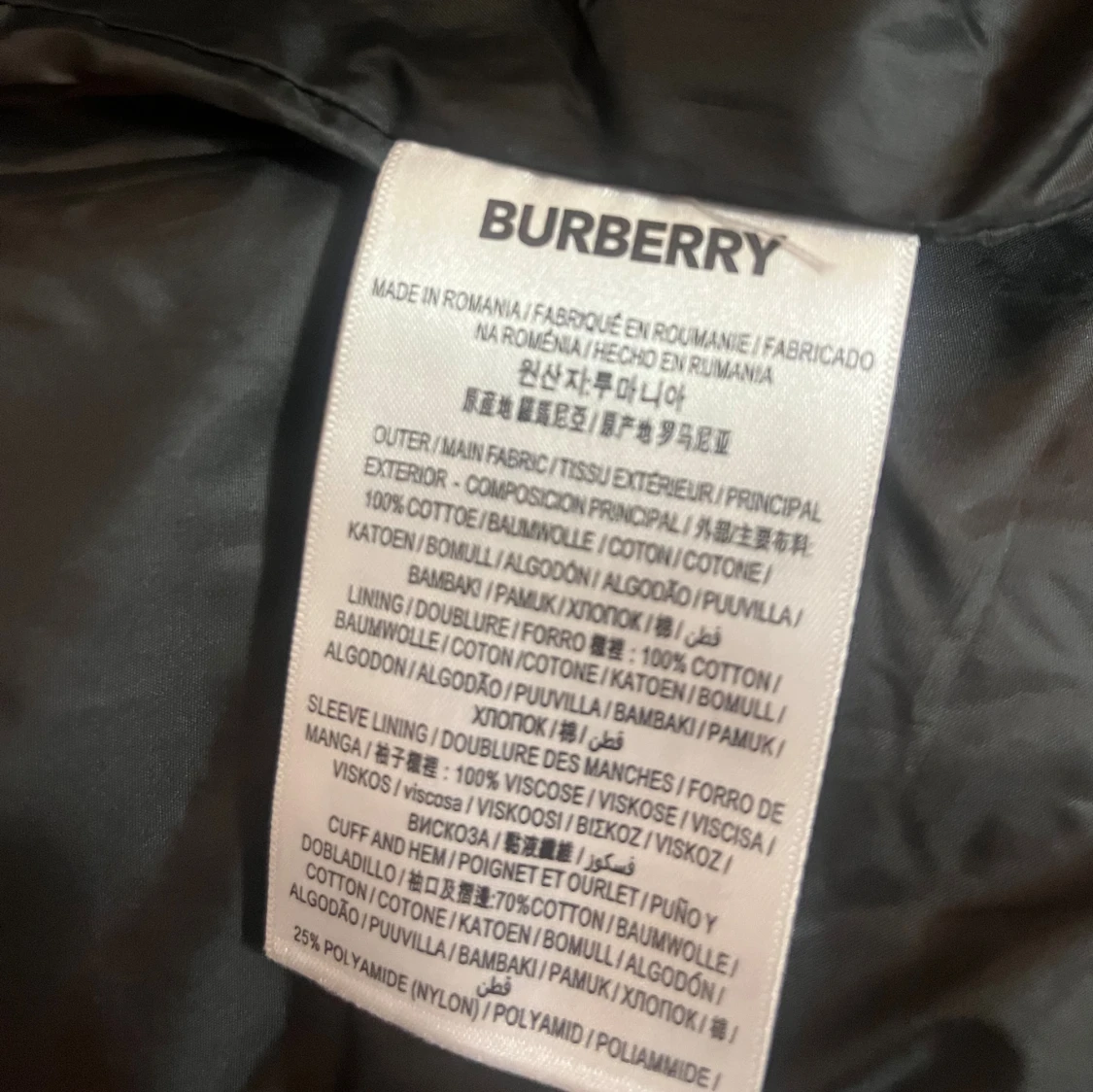 Svart pufferjacka från Burberry M - 3