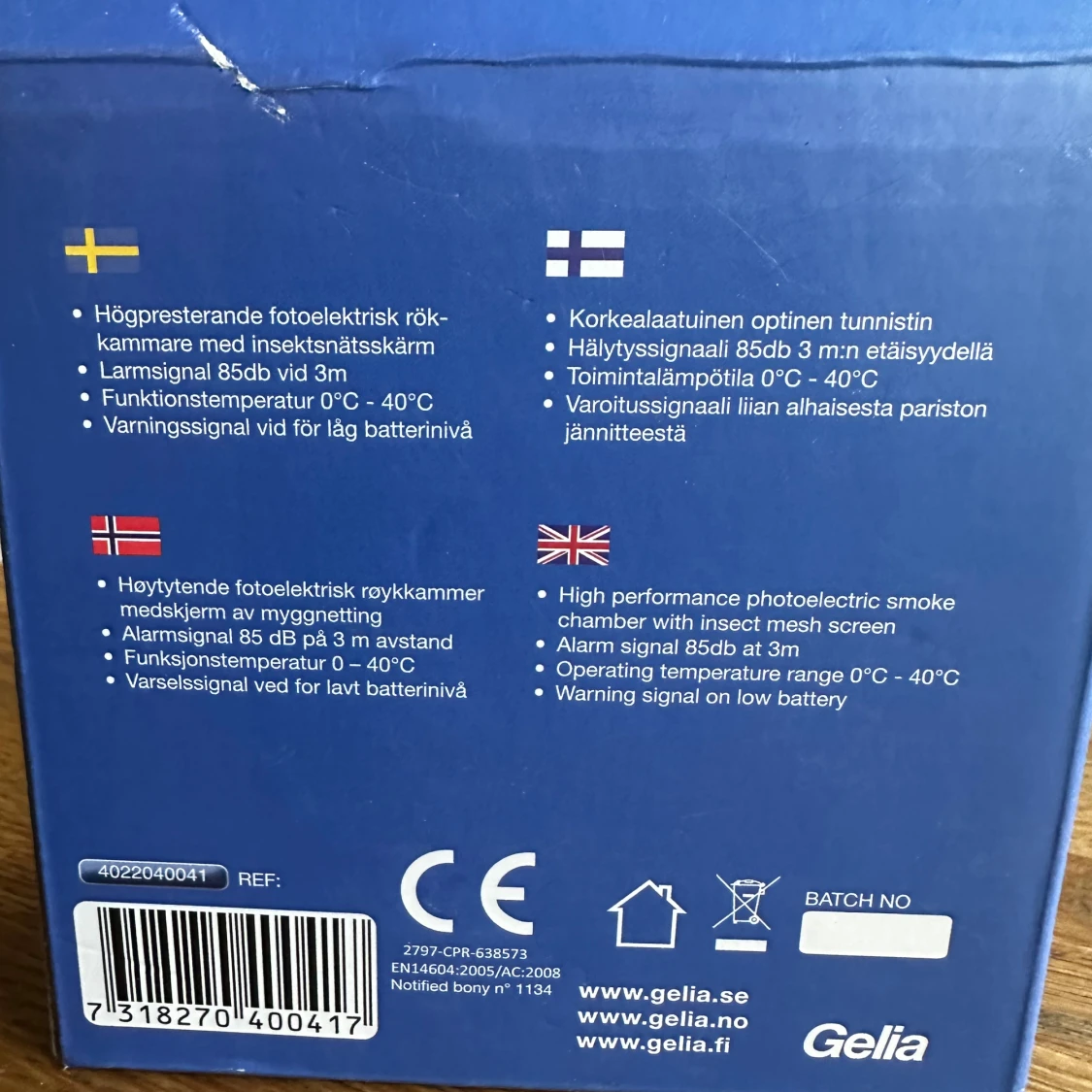 Gelia Plus Smoke Alarm - 1