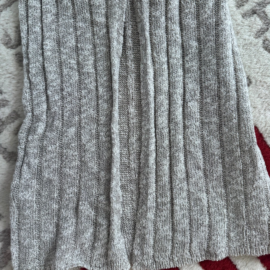 Grå ribbad långkjol från NA-KD - 3