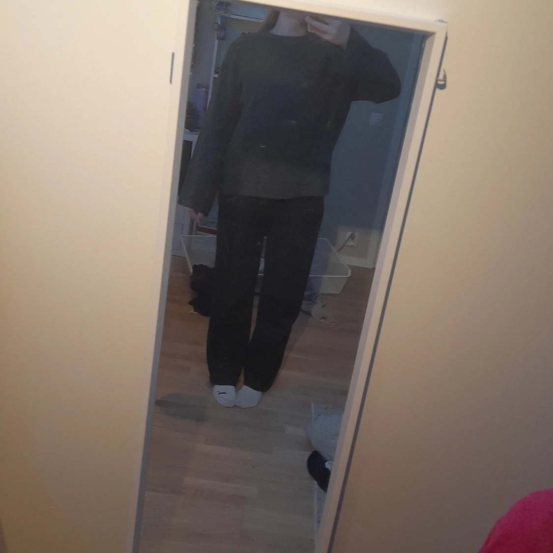 Mörkgrå stickad tröja från 157