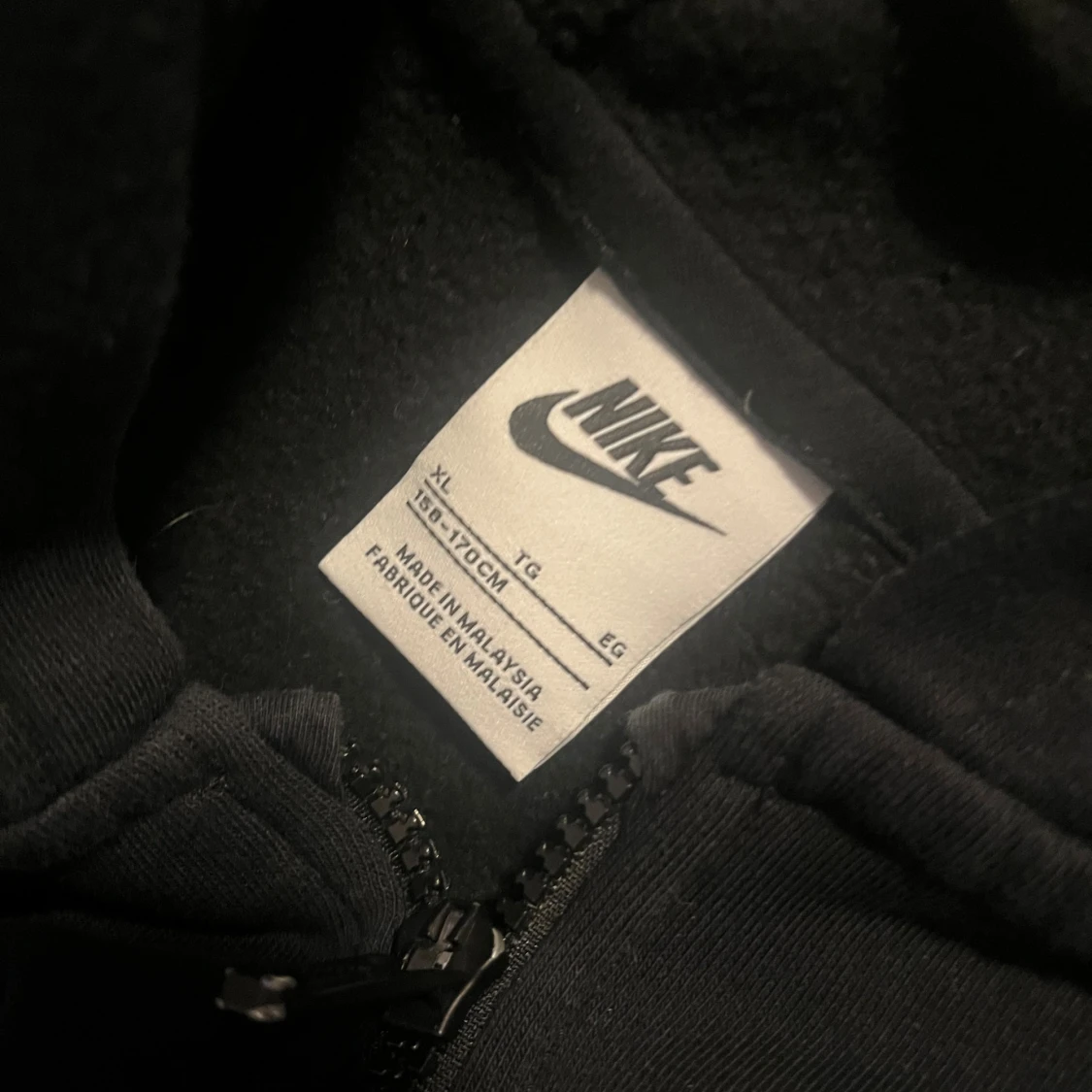 Svart Nike zip hoodie - 2