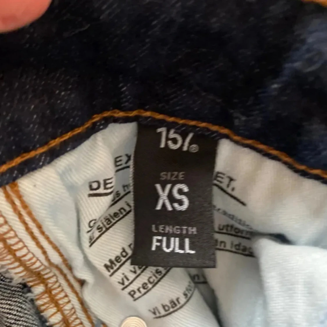Mörkblå bootcut jeans XS - 2