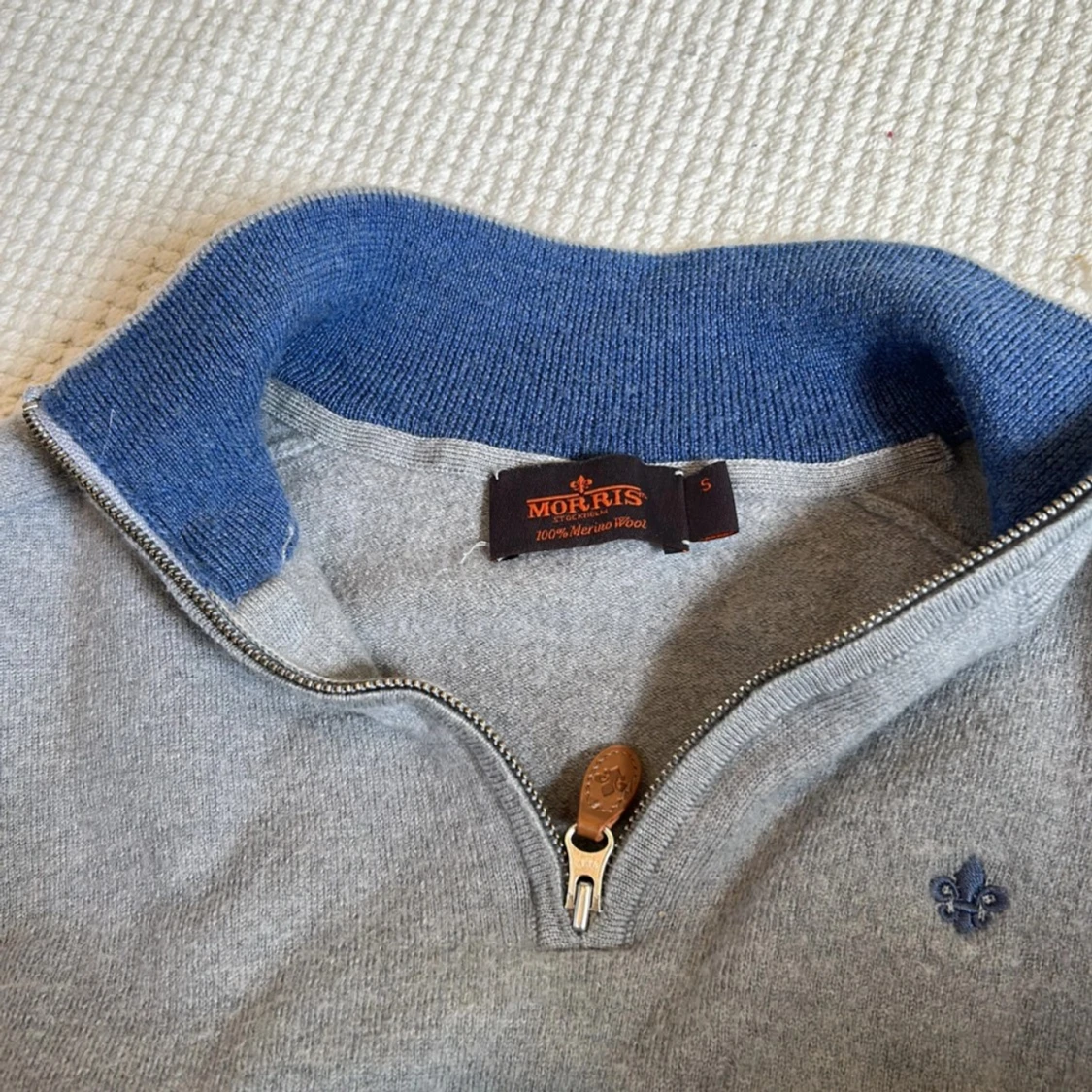 Grå merinoulltröja från Morris - 91