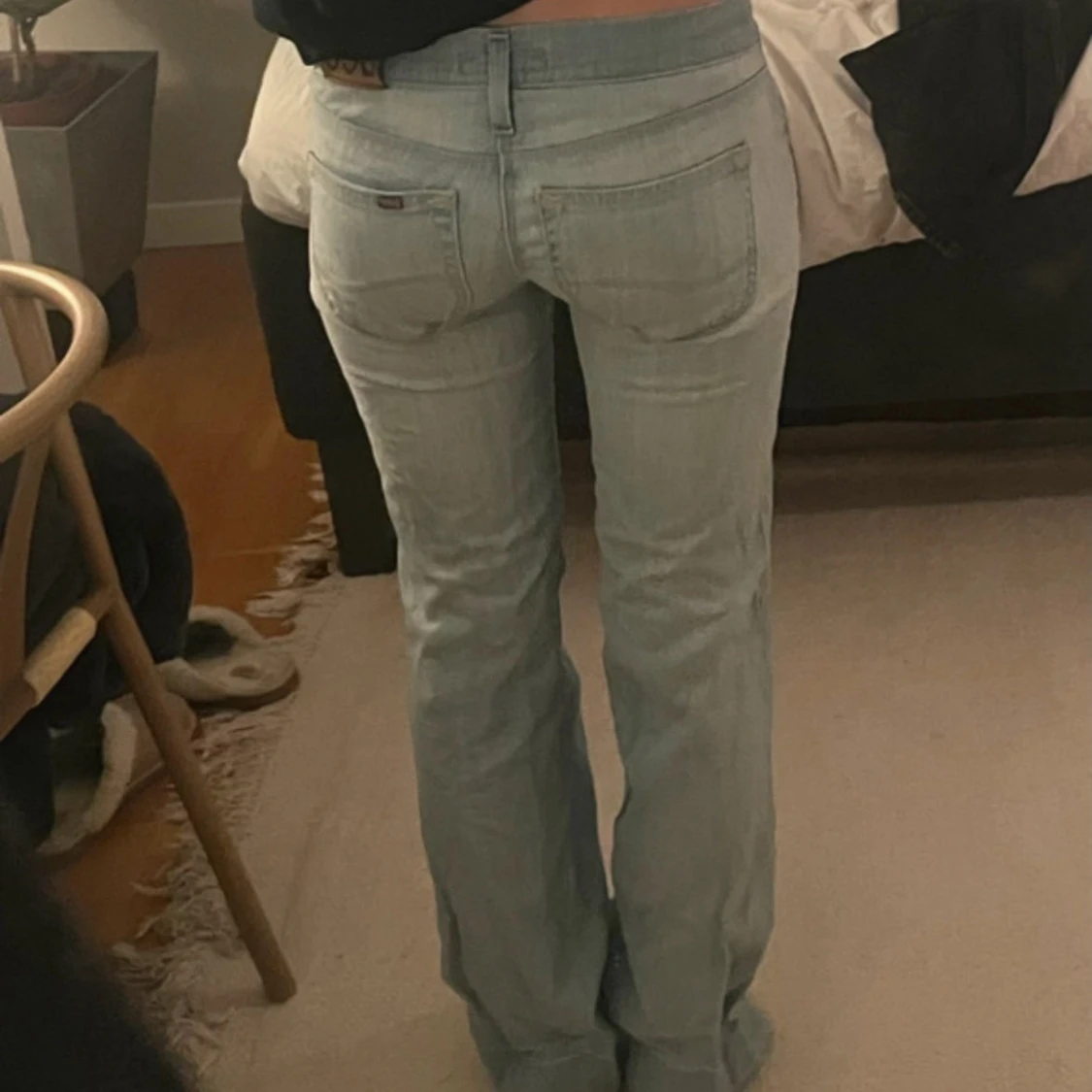 Ljusblå low Waist jeans  - 1