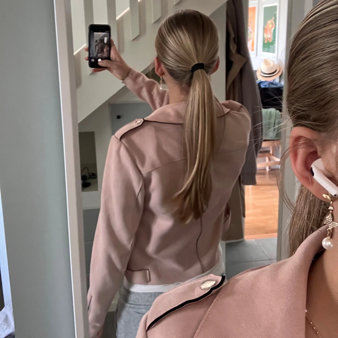 Ljusrosa mockajacka från ONLY, stl 38 - 1