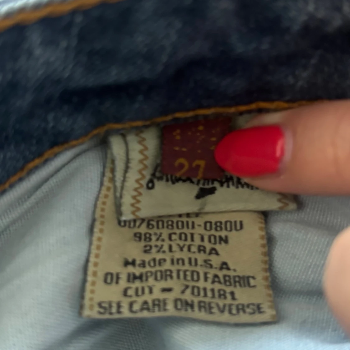 Blåa lågmidjade bootcut jeans - 4