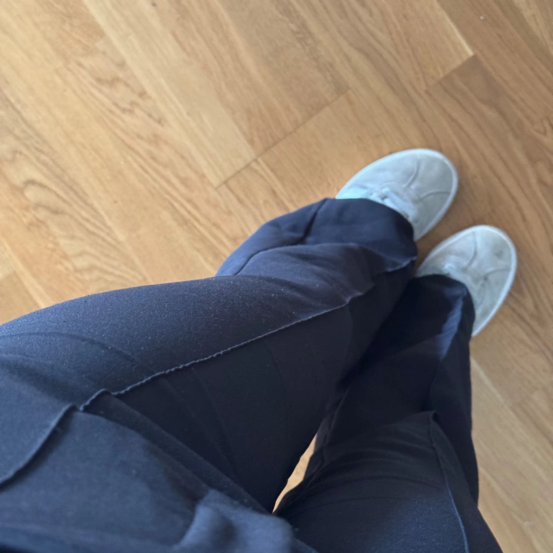 Svarta kostymbyxor med bootcut - 1