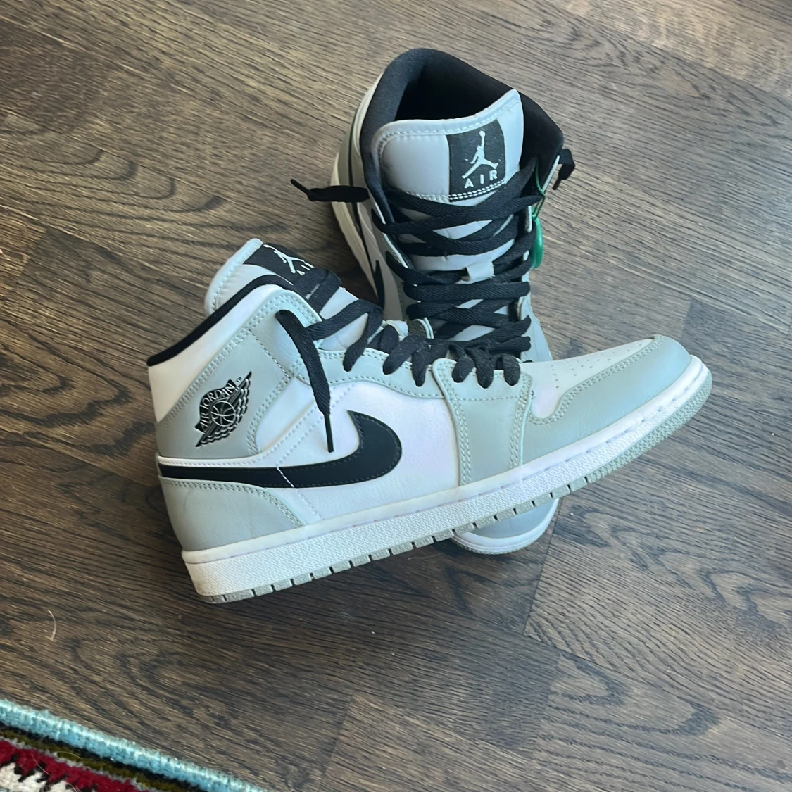 Nike Air Jordan 1 High vit/grå - 2
