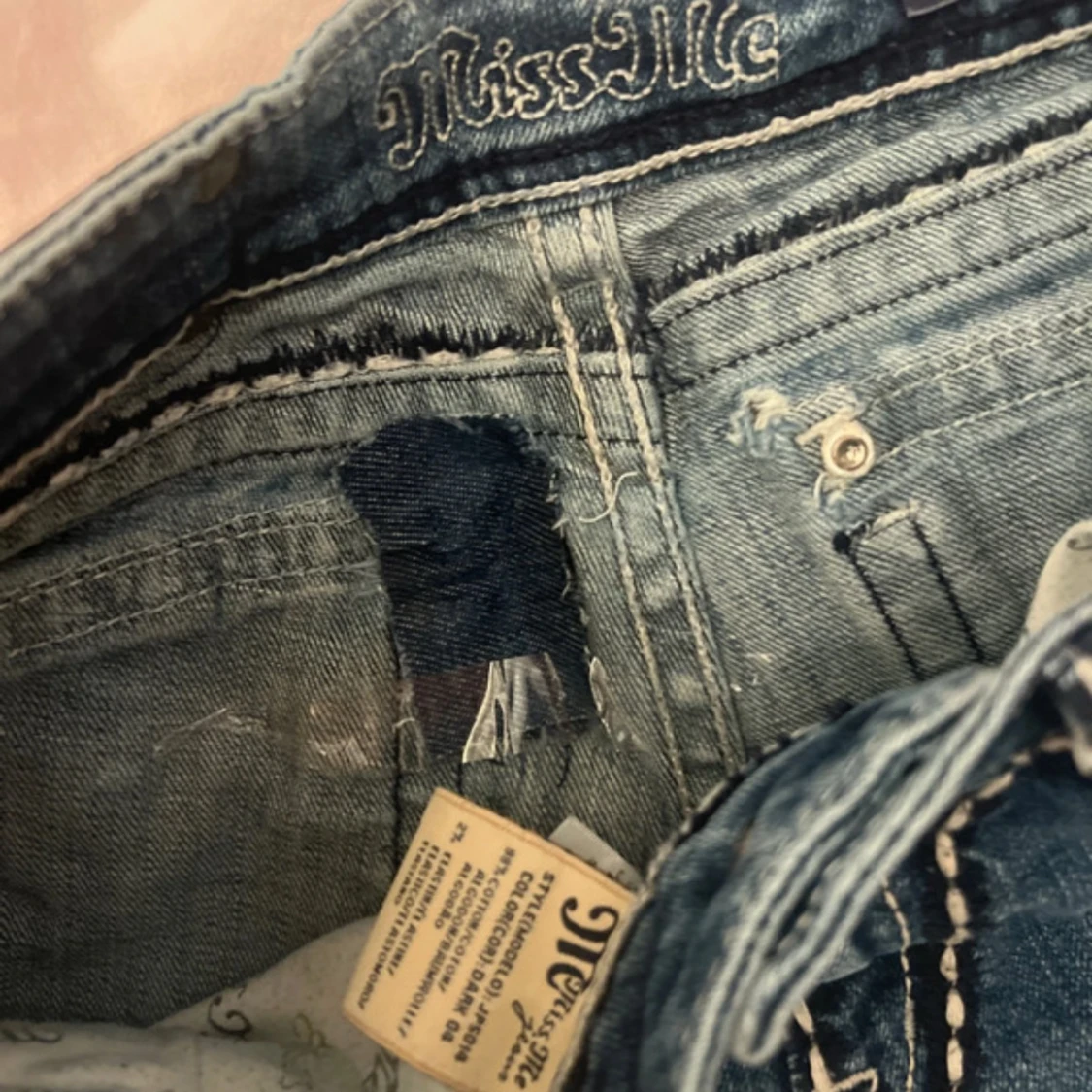 Blå bootcut jeans från Miss Me - 3